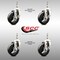 Service Caster 4 Inch 316SS Soft Rubber Wheel Swivel 3/8 Inch Threaded Stem Caster Set Brake SCC-SS316TS20S414-SRS-TLB-381615-4 - alternate 4